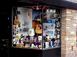 music store window display