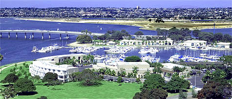 Dana Inn and Marina from air