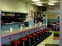 inside of diner