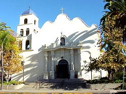 Mission style church in Old Town